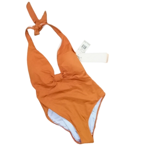 NWT $158 Gottex Liv Deep Plunge Halter  Size 8 - Picture 3 of 5